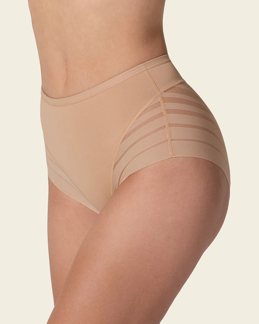 Stripe Undectable Lace Classic Shaper Panty